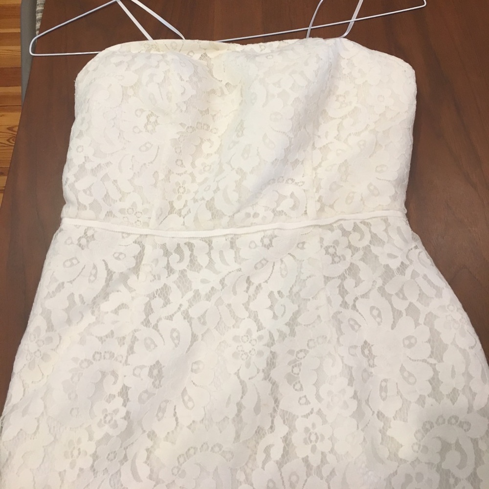 Strapless j crew dress