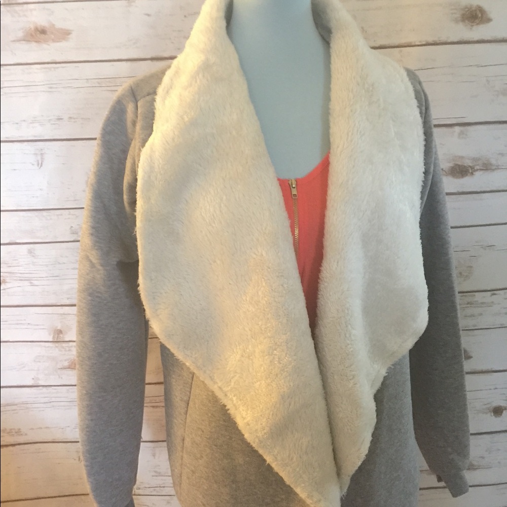 DRAPED Sherpa/Fleece Lined Sweater