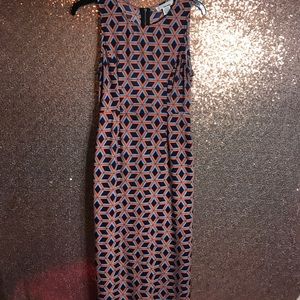 Geometric Shape Midi Dress