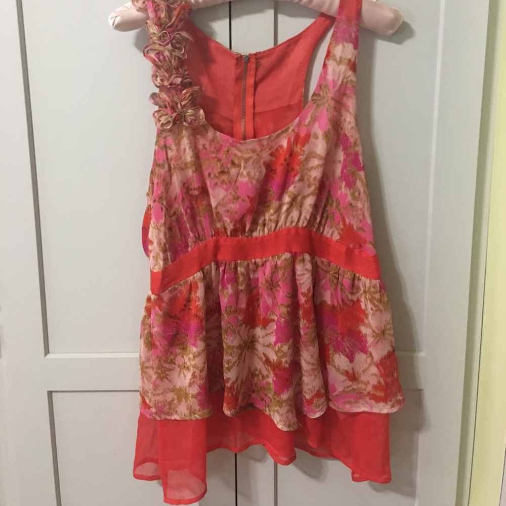 Racer Back Chiffon Top