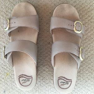 Like new Dansko sandal wedges!