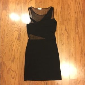 Black mesh dress
