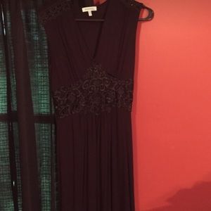 Black maxi dress