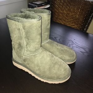 Army green UGG boots