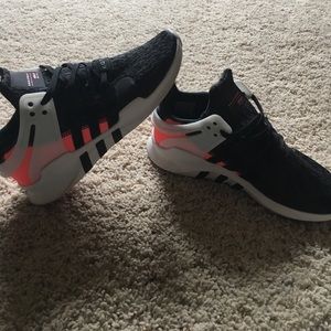 Adidas EQT black white and pink - kids size 5