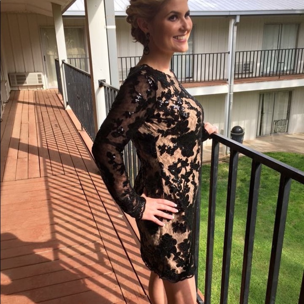 Dress the population Grace a line dress