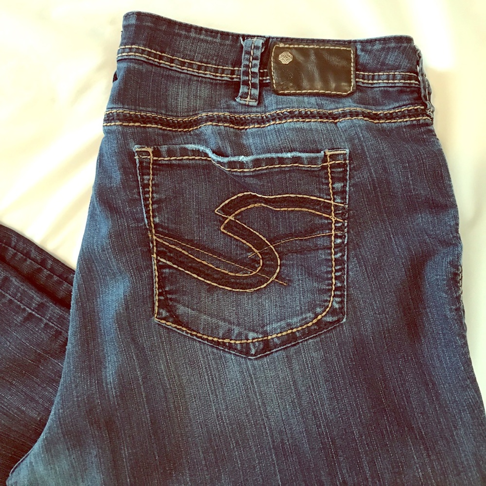 EUC Silver Suki Capri Size 22