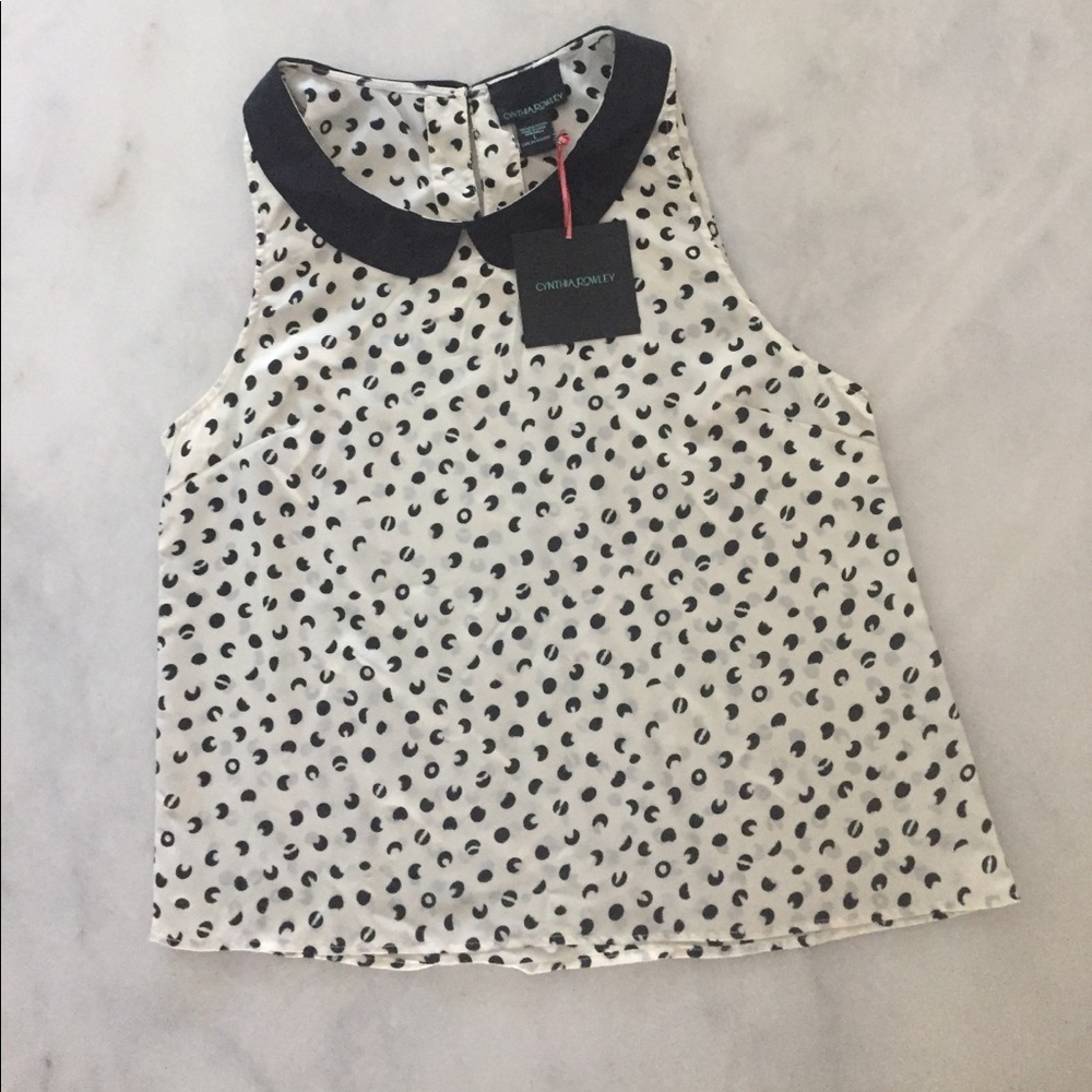 Cynthia Rowley Large Sleeveless Blouse - Brand New
