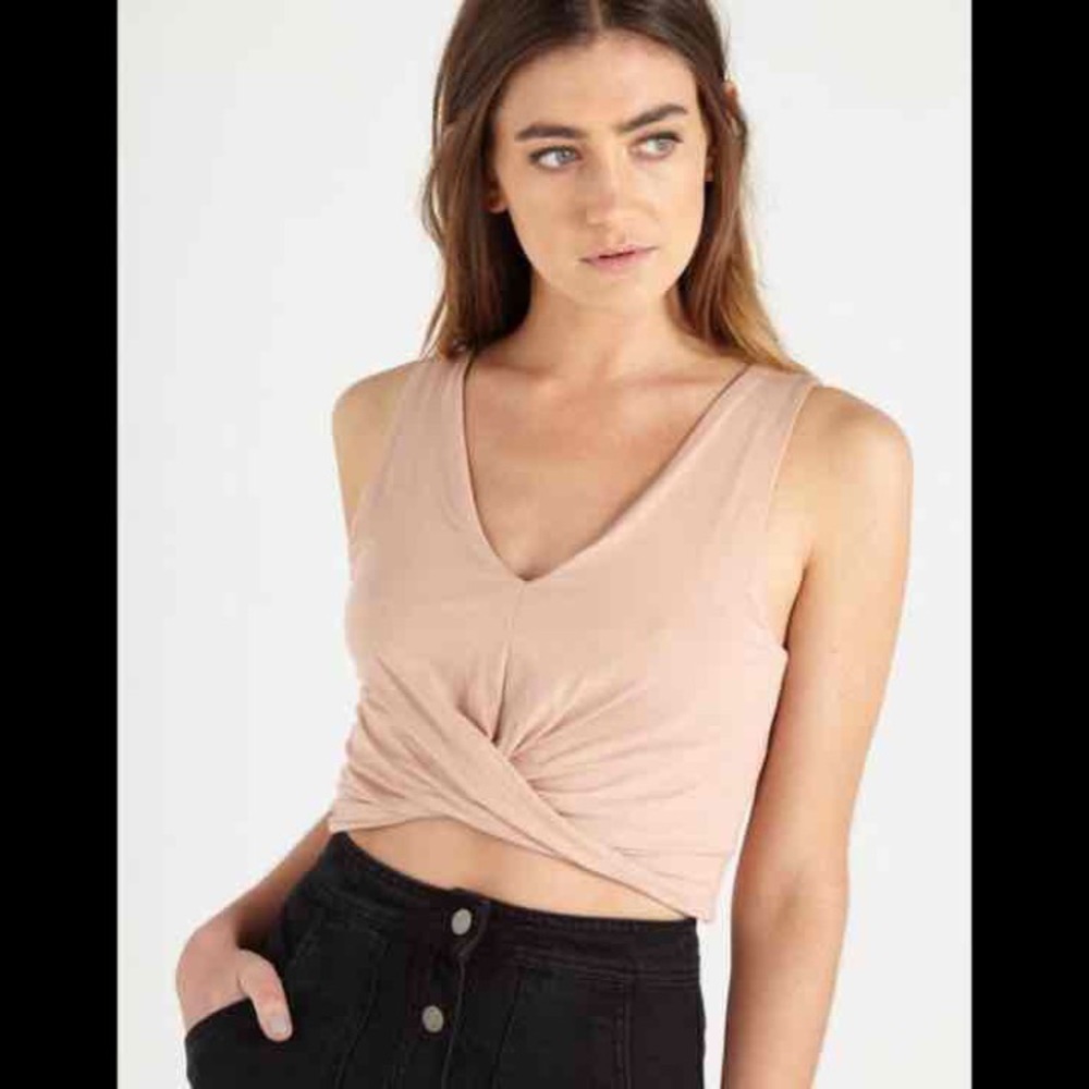 NWT Pale Pink Crop Tank Top