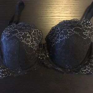 Beautiful, black lace bra