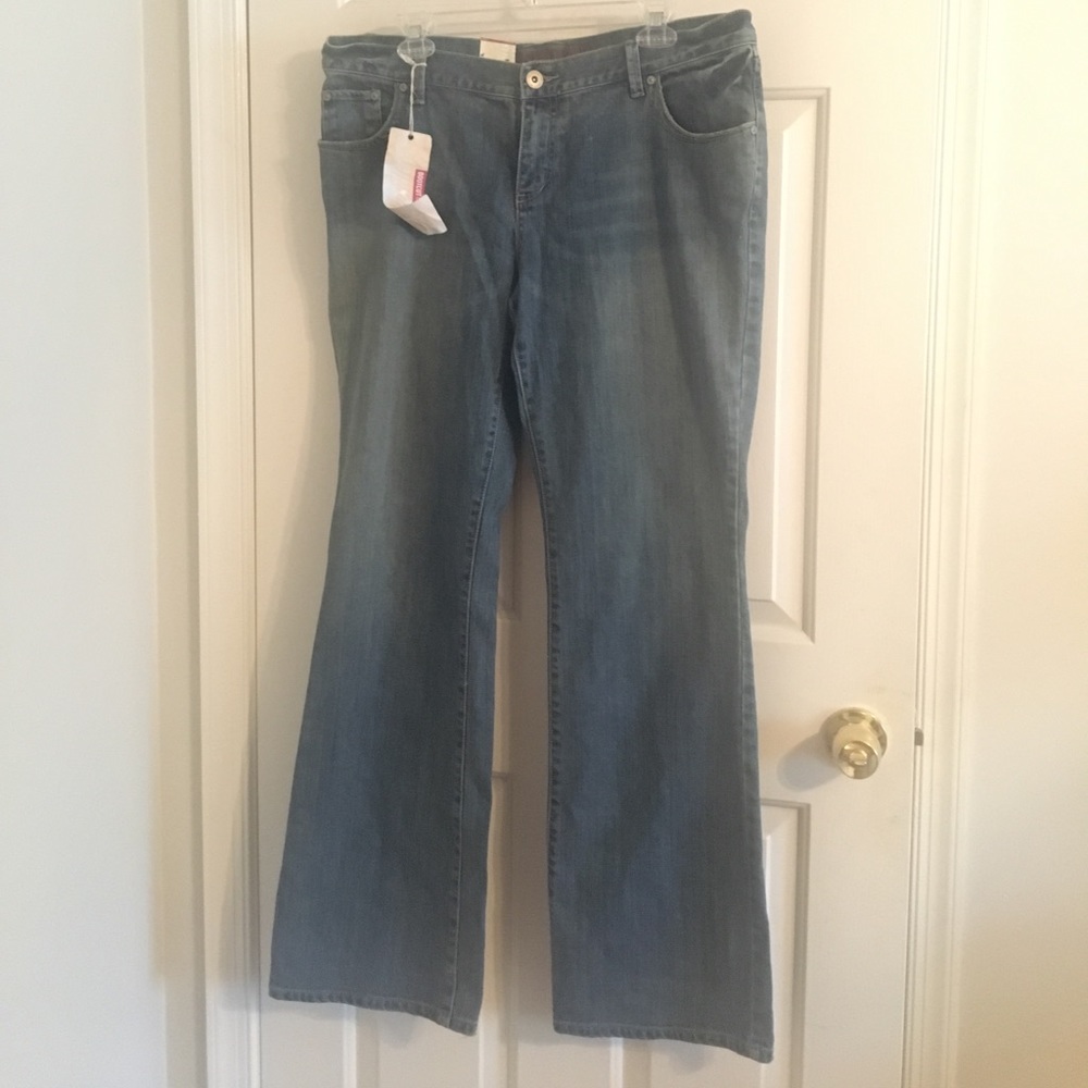 🌹Boho style faded wide leg jeans