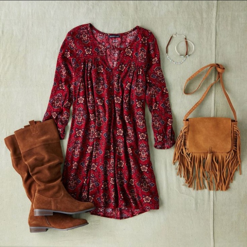 AMERICAN EAGLE Keyhole Swing Dress
