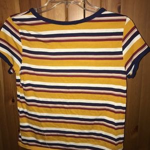 Orange(ish) striped shirt