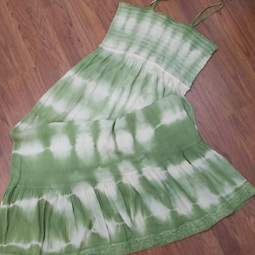Lucky brand tie die maxi dress