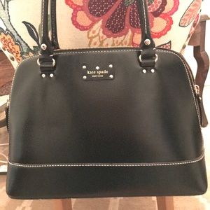 Kate Spade black satchel - Cameron Street style