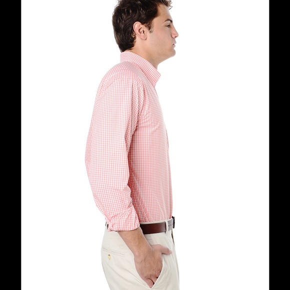 Peach Fish Hippie NWT Men's Button Down shirts - Picture 2 of 4