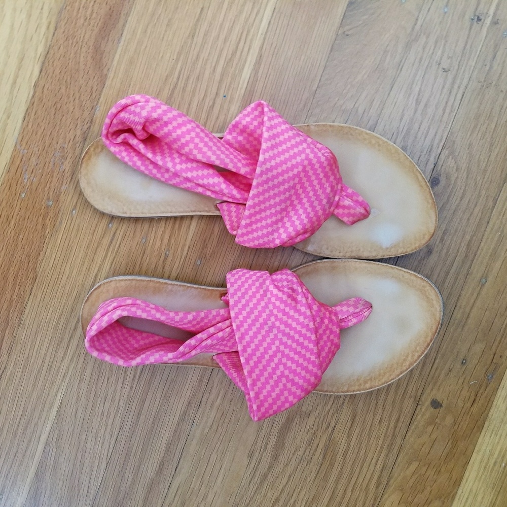 Hot pink/orange sandles