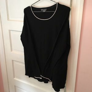 VINCE drop shoulder 100% cotton sweater