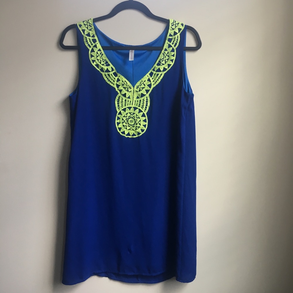 Neon tribal dress