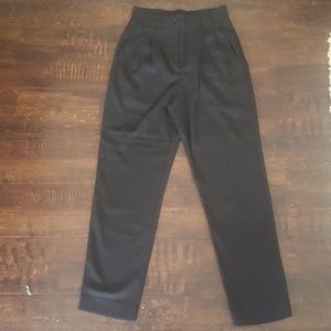 American Apparel High Waisted Pleated Twill Pants
