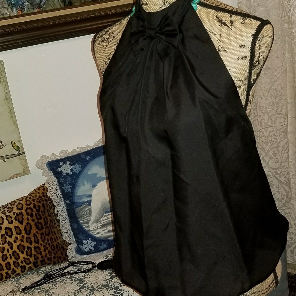 Black halter top
