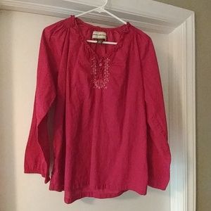 5 button like new dress blouse western top