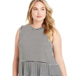 Plus Size Peplum Tank