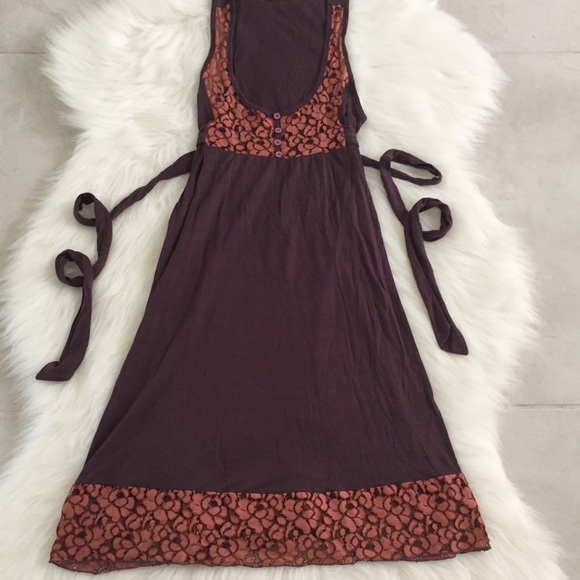 Plum & Pink Midi Dress, size small - Picture 2 of 5