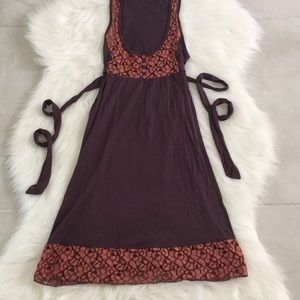 Plum & Pink Midi Dress, size small