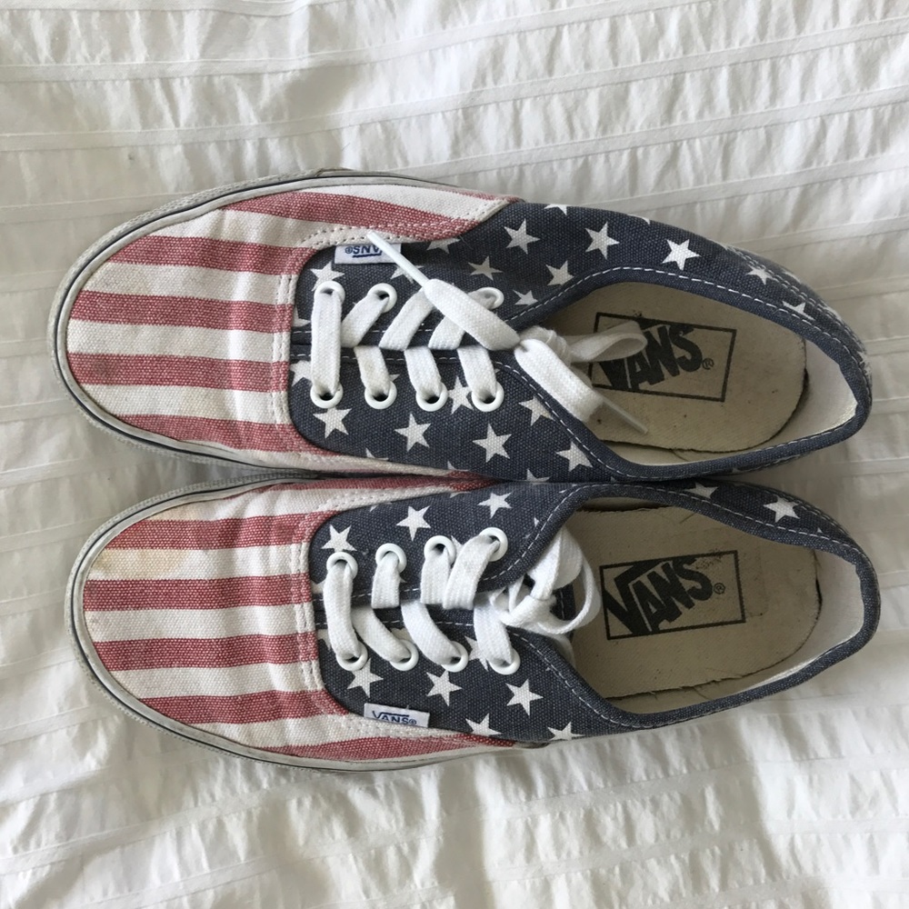 American flag Vans