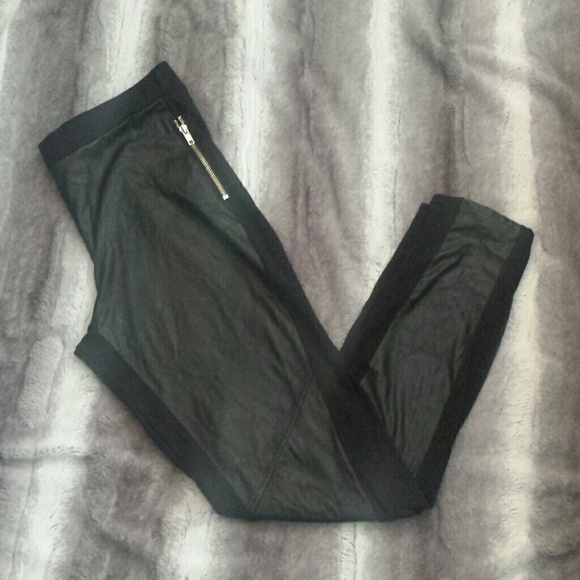 H&M Pants - H&M Leggings with Faux leather