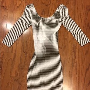 Tobi striped bodycon dress