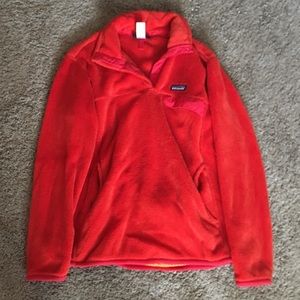 Orange Patagonia Pullover