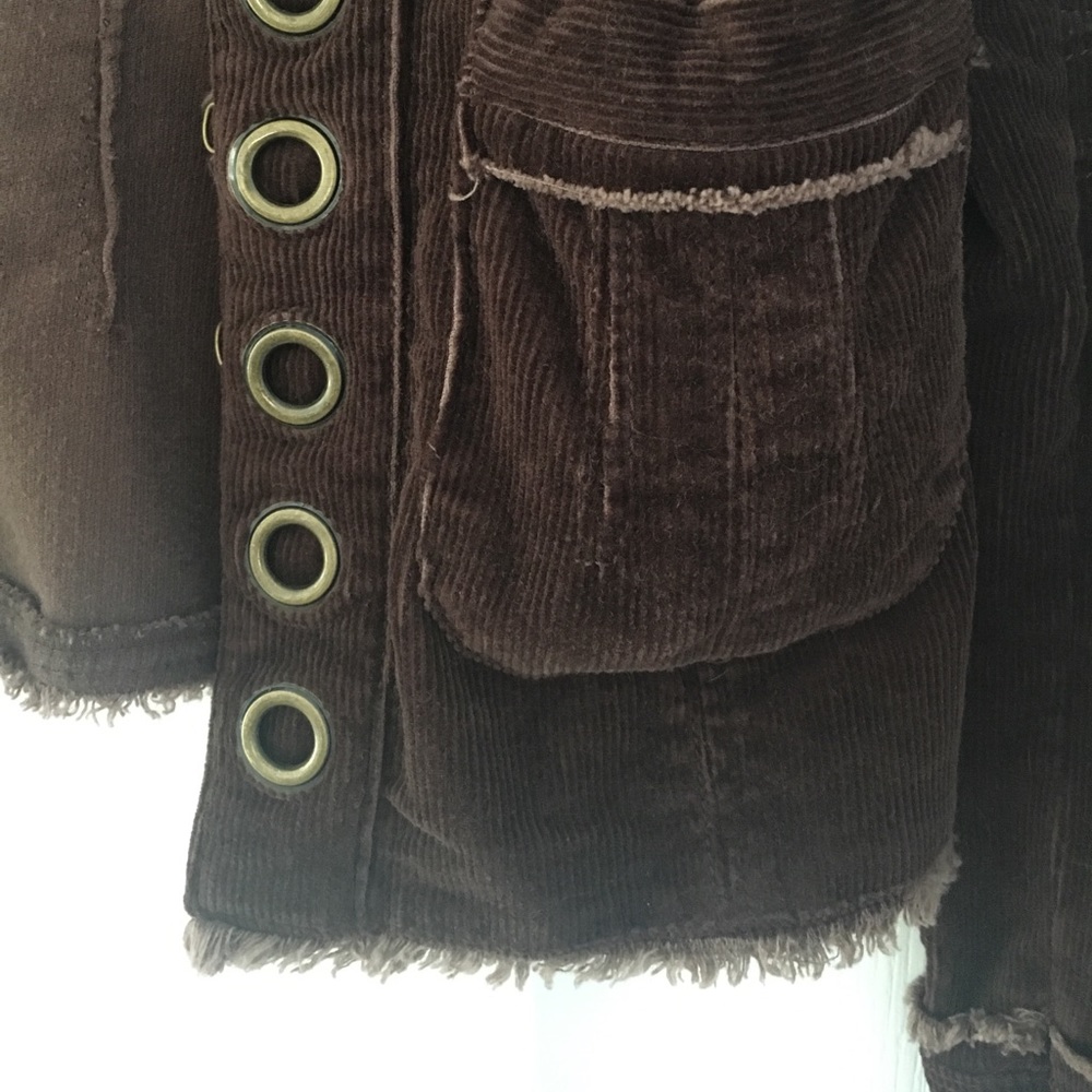 NWT Forever 21 Corduroy Jacket with Grommets - Picture 5 of 8