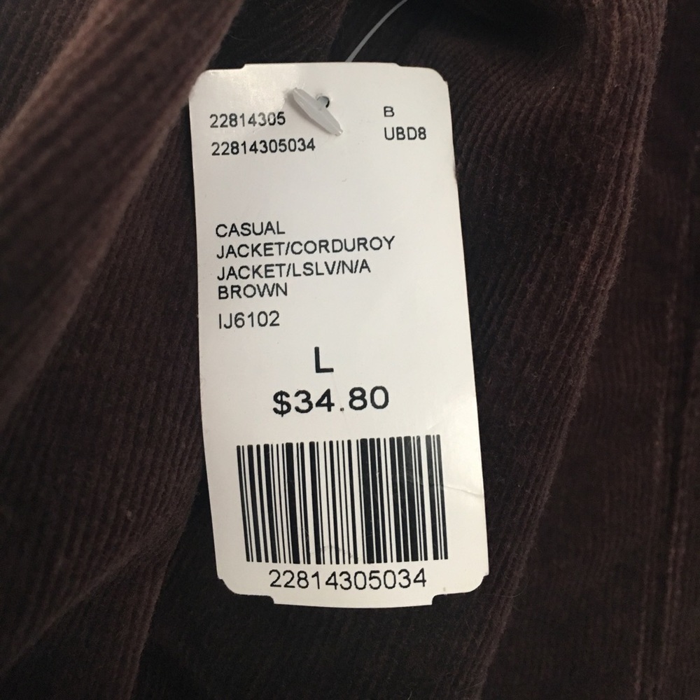 NWT Forever 21 Corduroy Jacket with Grommets - Picture 8 of 8
