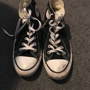 Black high top Converse
