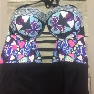 Cupshe Butterfly Floral SwimWear