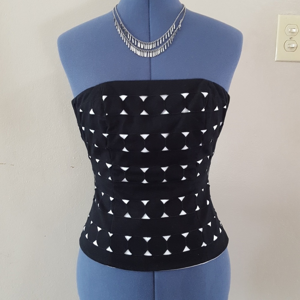 Black and White Corset