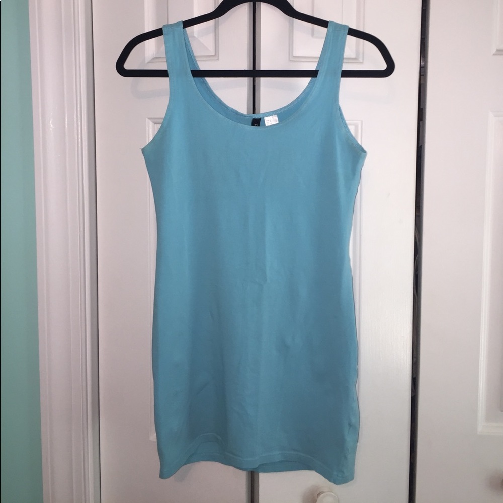 Light blue body con dress