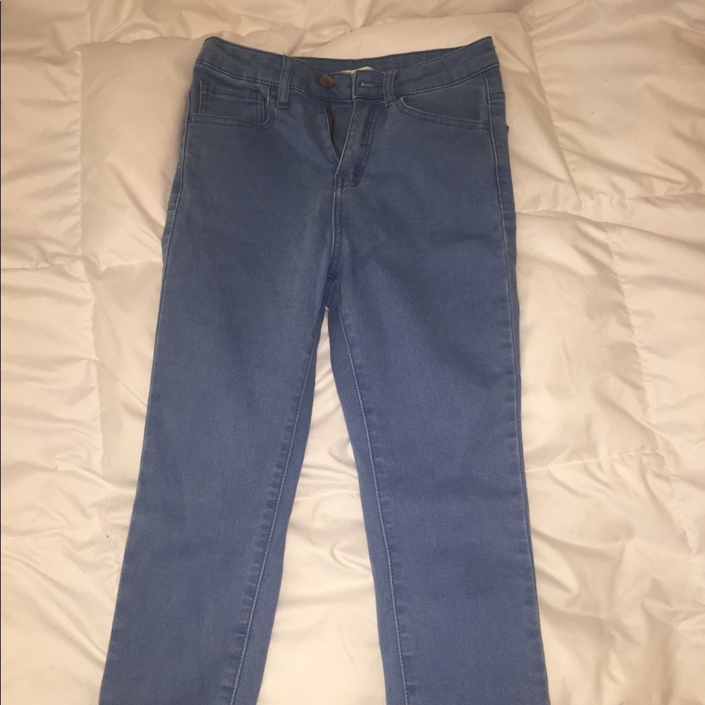 High Wasted Light Blue Jeans