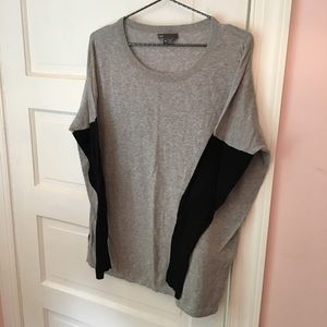 100% cotton VINCE drop shoulder sweater