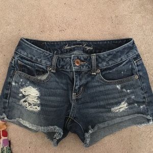 Cute dark wash denim shorts