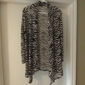 Zebra print cardigan