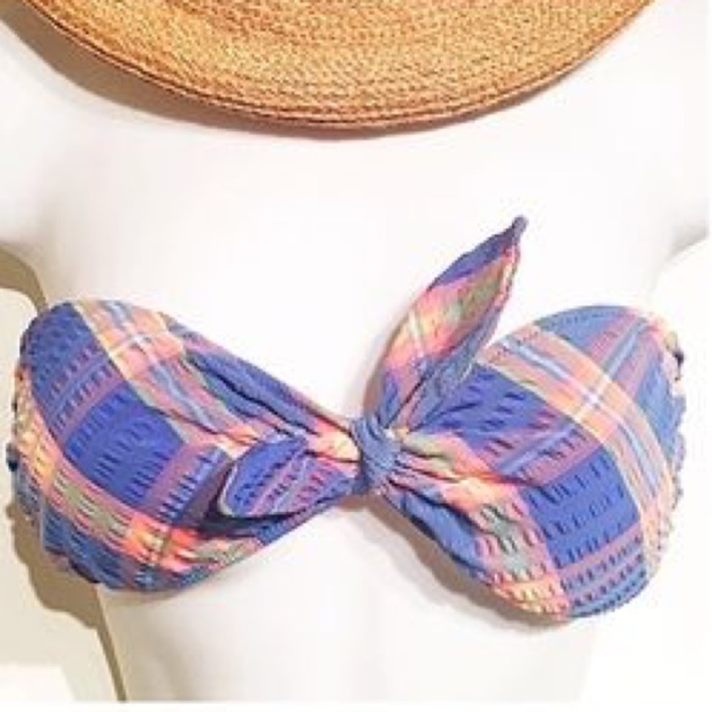 Victoria's Secret plaid strapless bikini