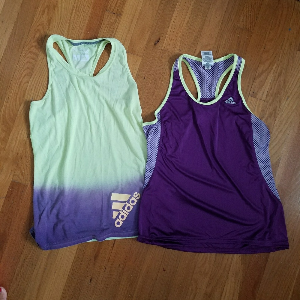 2 Adidas workout tanks