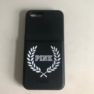 PINK Rubber Cardholder IPhone Case