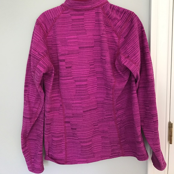 Vibrant Pink The Northface Quarter Zip - Picture 2 of 3