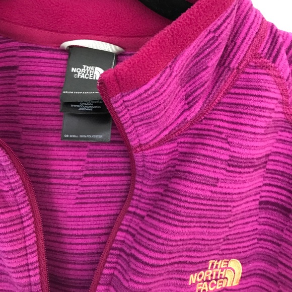 Vibrant Pink The Northface Quarter Zip - Picture 3 of 3