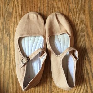 Beige Mary Janes