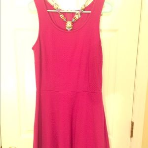 Fuchsia Skater Skirt Dress